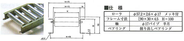 日本全国 送料無料 マキテック スチール製ローラーコンベヤR5714P型1000LX1000WX100P  <br>R5714PX1000L1000W100P 1台<br><br>  120-6443<br><br><br>